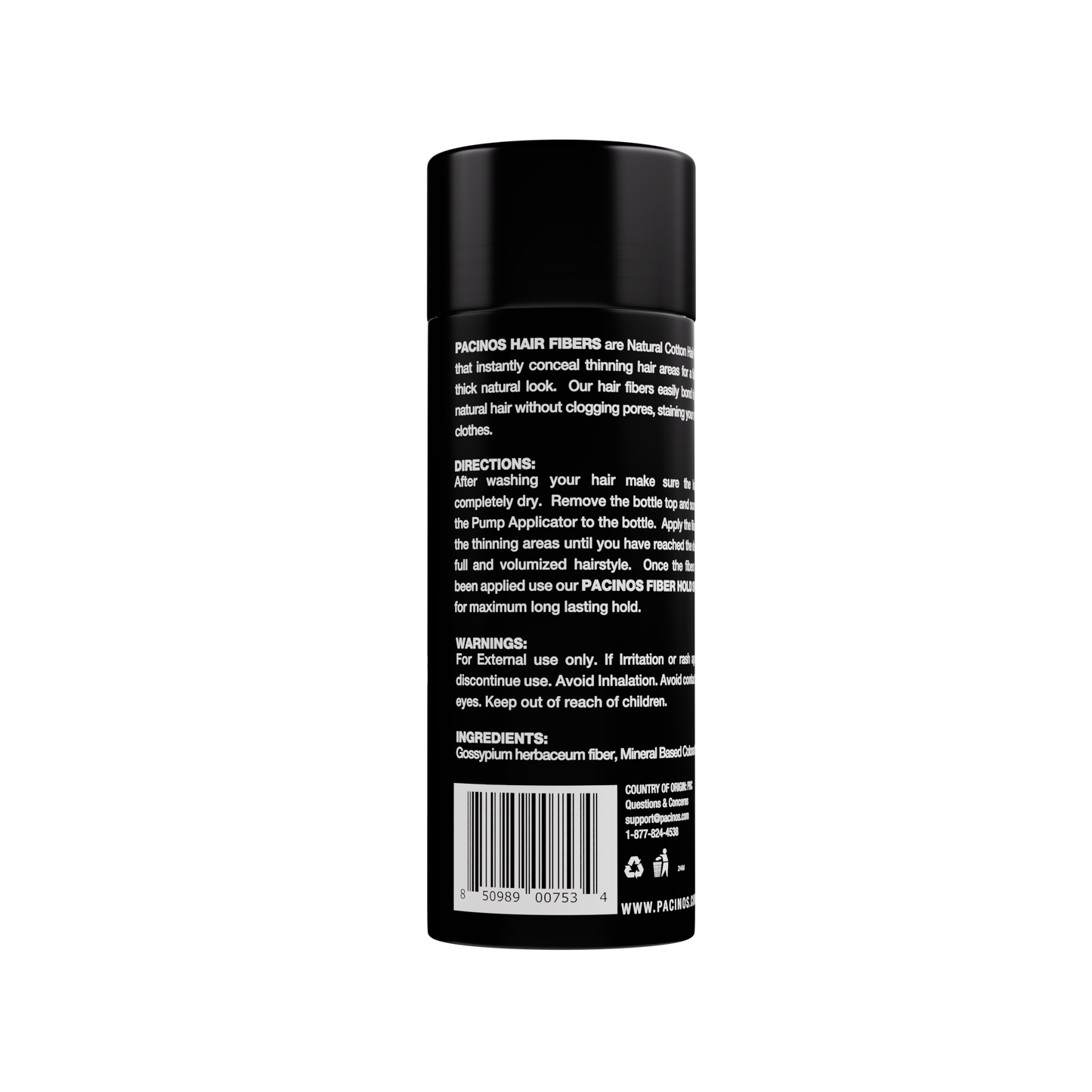 Hair Fiber Kit with Fiber Hold Spray - Instantly Cover Thinning Hair & Bald Spots with Natural Finish - Haircare