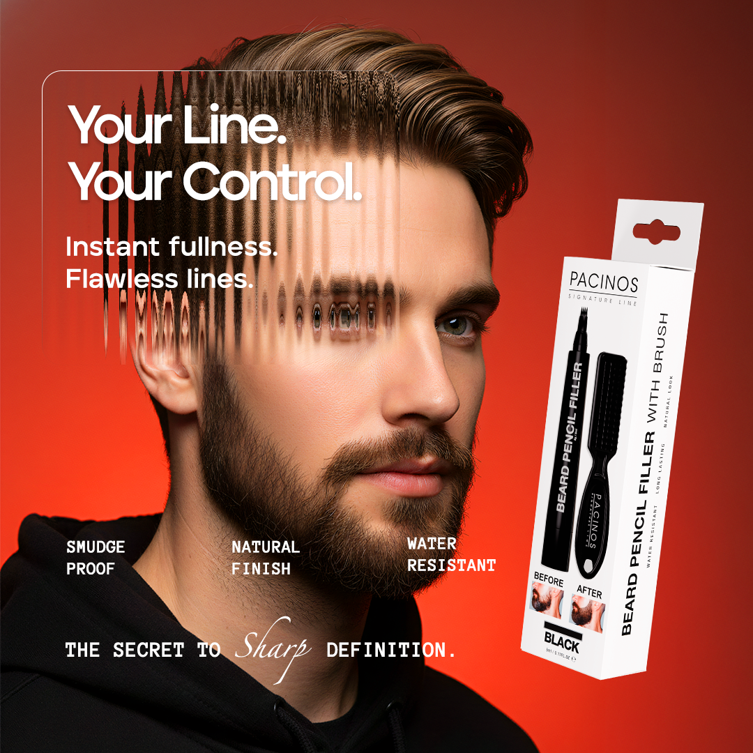 3 Beard Pencils + 1 Free - Brush Included