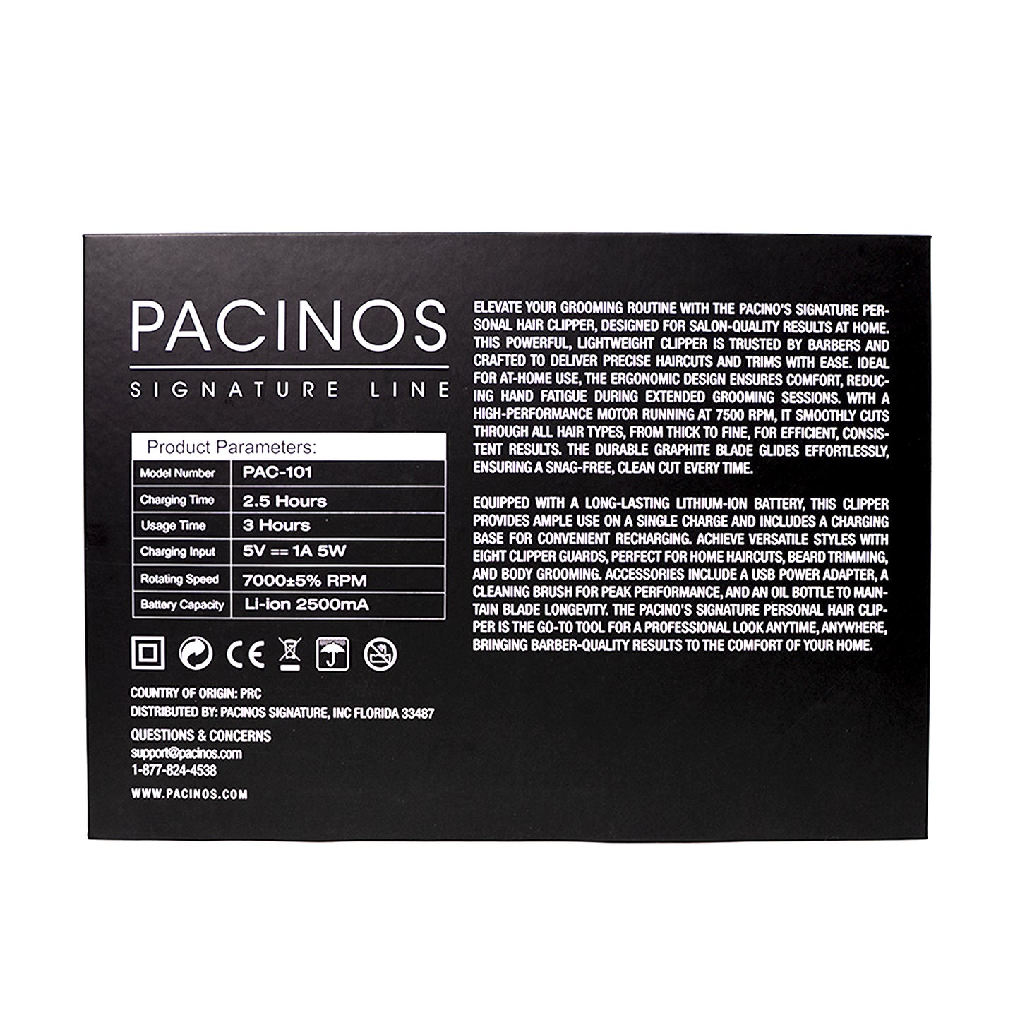 Pacinos Wireless Hair Clipper