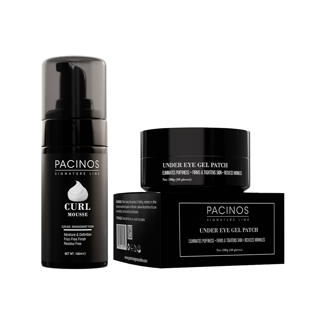 Mousse améliorant les boucles + patchs de gel sous les yeux