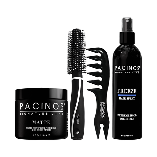 Matte + Wide Tooth Comb + Round Tip Brush + Freeze