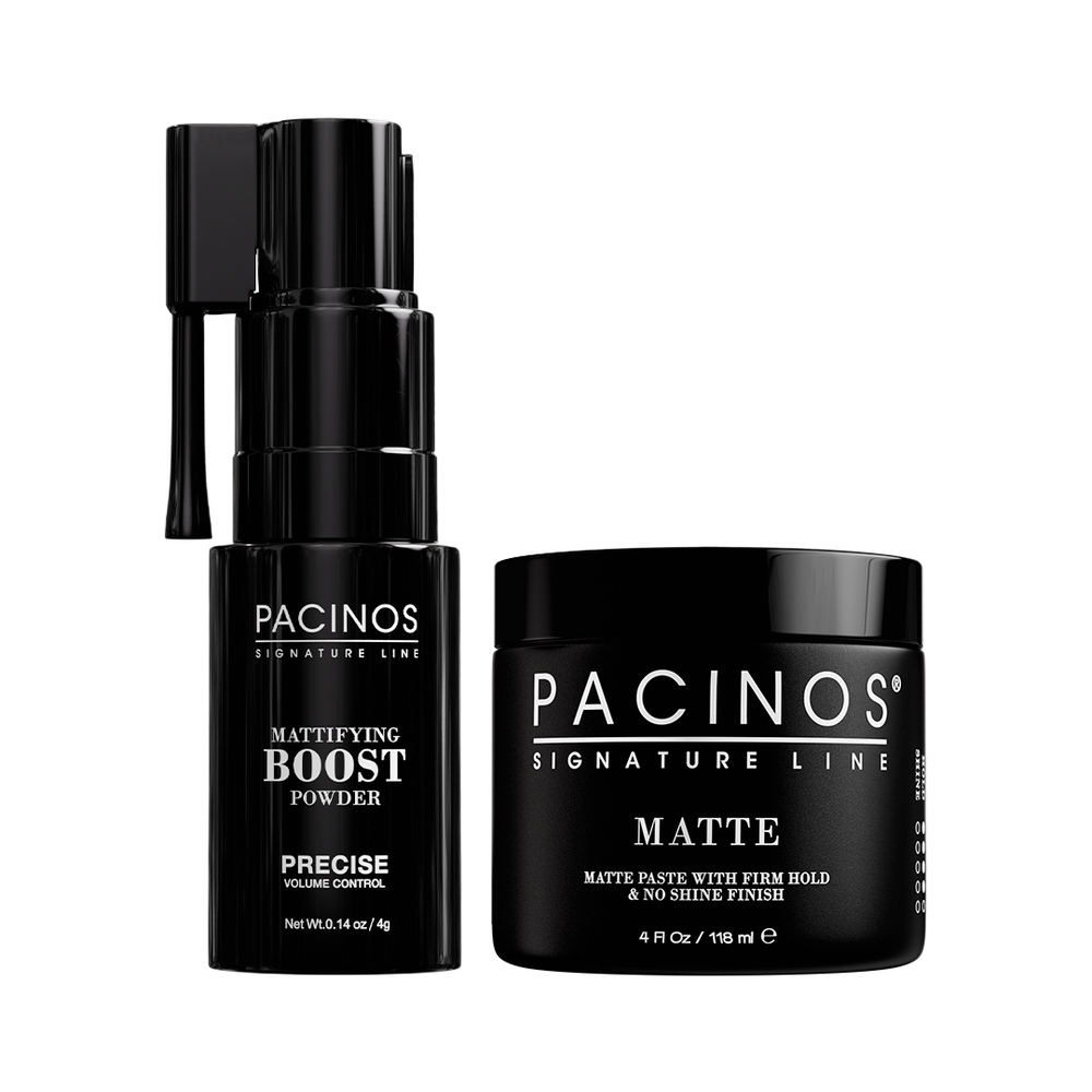 Matte Paste und mattierendes Boost-Puder