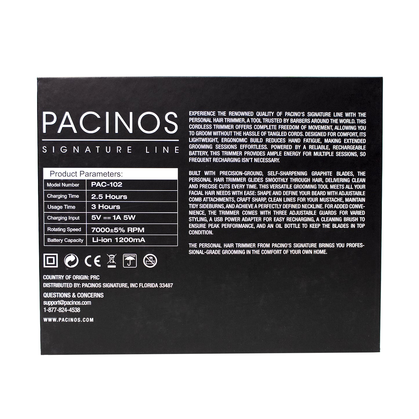 Pacinos Wireless Hair Trimmer