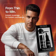 Hair Fiber Kit with Fiber Hold Spray - Instantly Cover Thinning Hair & Bald Spots with Natural Finish - Haircare