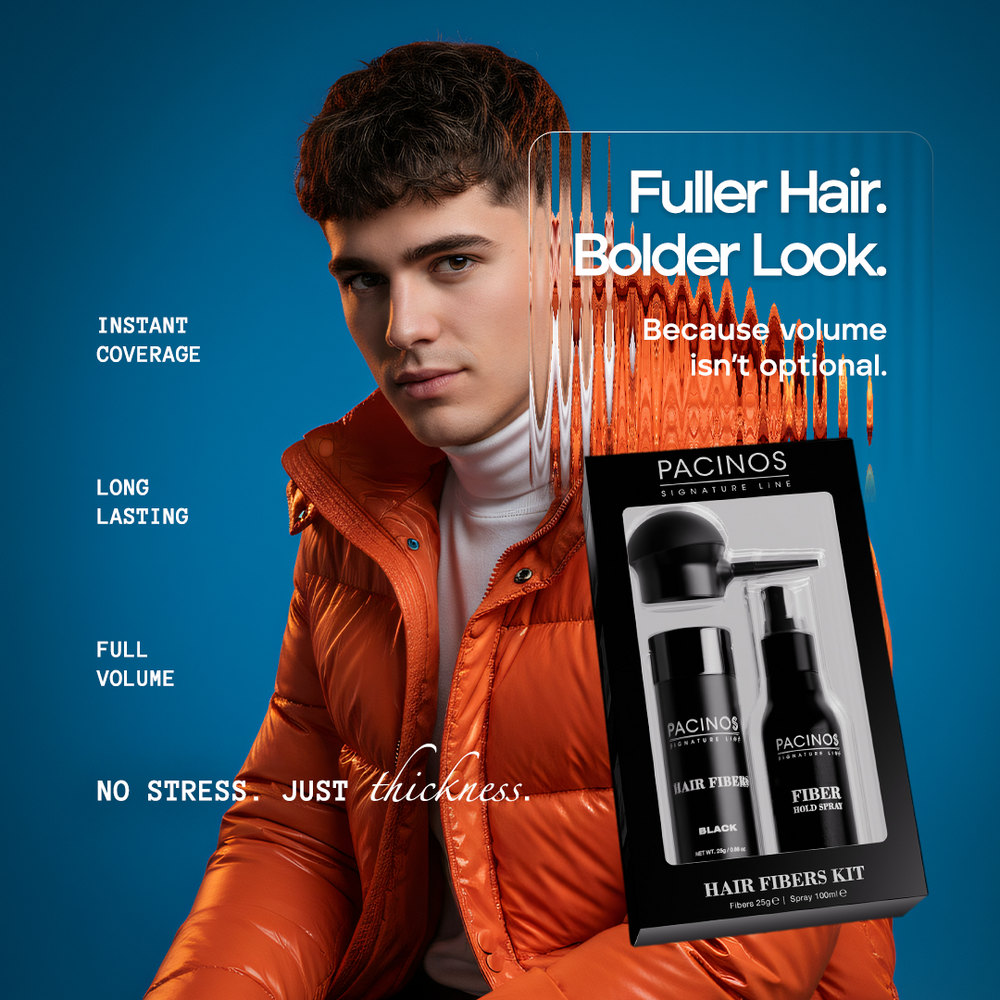 Hair Fiber Kit with Fiber Hold Spray - Instantly Cover Thinning Hair & Bald Spots with Natural Finish - Haircare