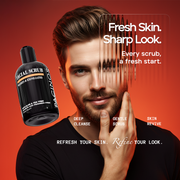 Nettoyant exfoliant pour barbe et visage