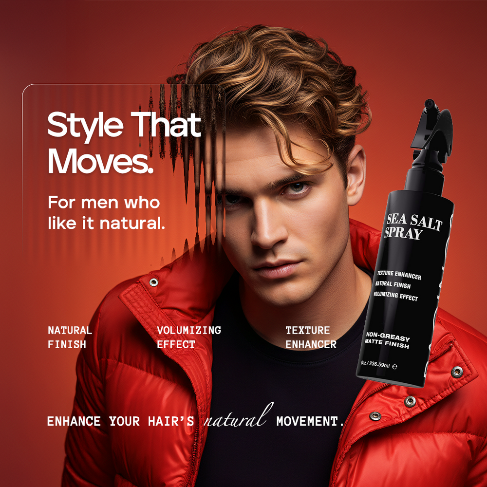 Pacinos Sea Salt Texture Spray for Both Men and Women, Natural Thick and Textured Hair Look With Matte Finish, Paraben Free  8oz -