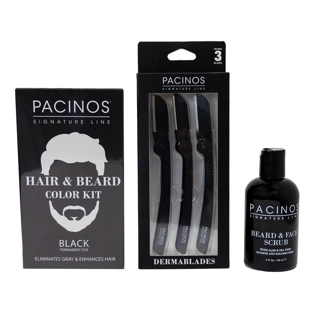 Beard Growth Kit + Free Beard & Face Scrub Pacinos Signature Line