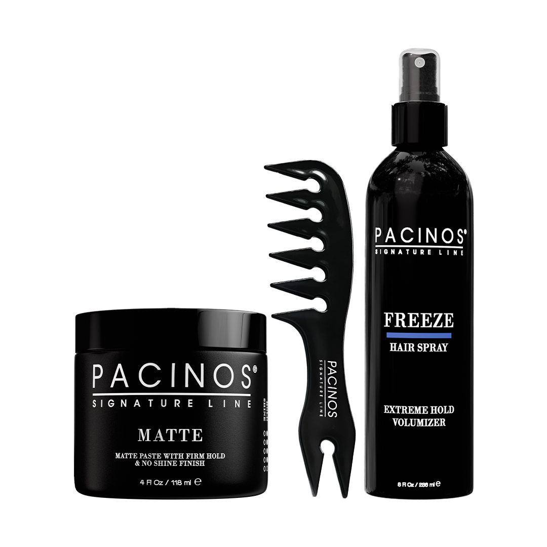 Matte + Freeze + Wide Tooth Comb – Pacinos Signature Line