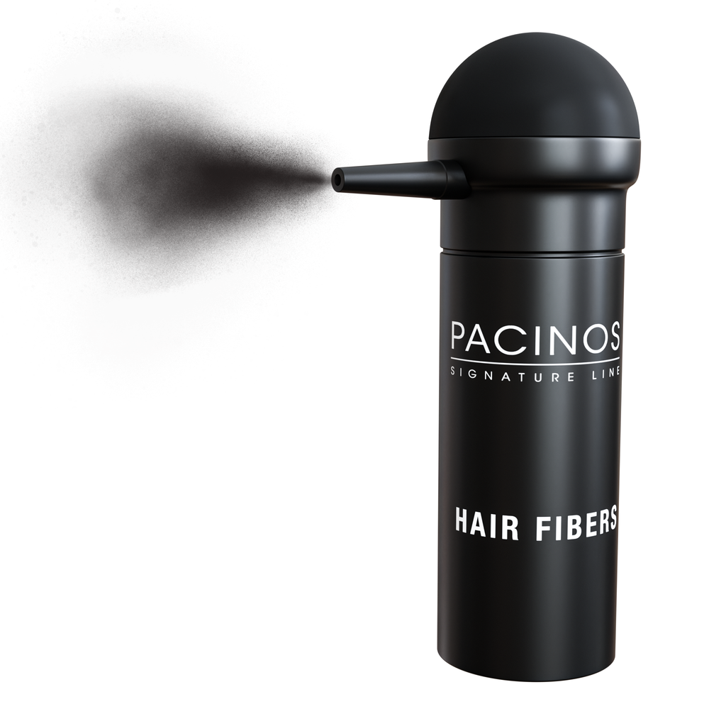 Pacinos Hair Fibers applicator in use