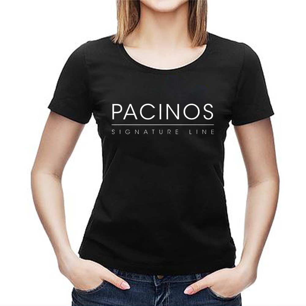Pacinos Damen T-Shirt in Schwarz